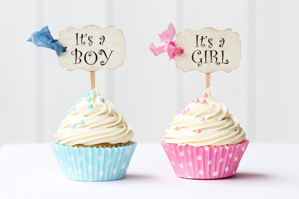 Gender Reveal Cupcakes