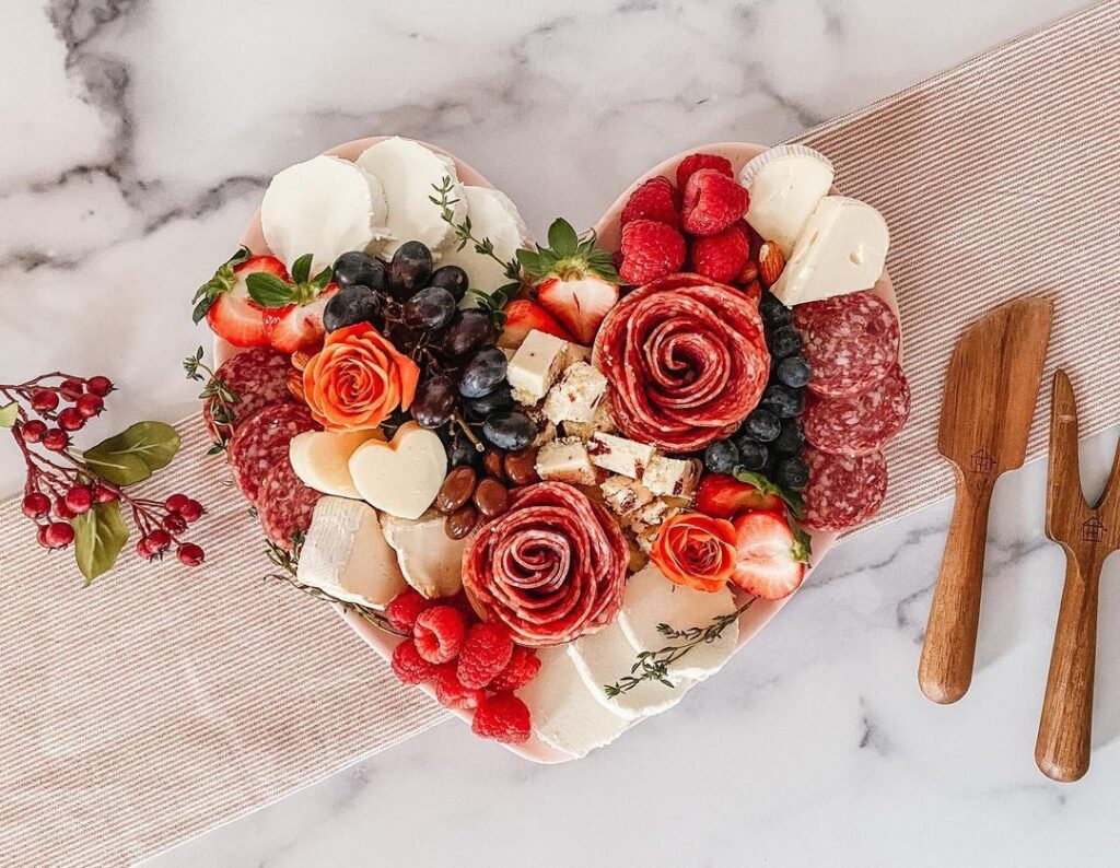 Heart-Shaped Charcuterie Boards