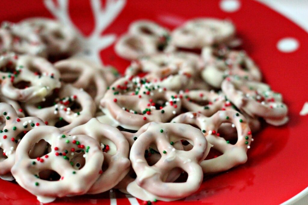 White Chocolate Covered Pretzels